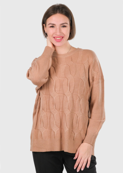 Adalyn light brown warm sweater