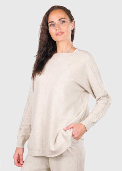 Caroline light beige warm suit