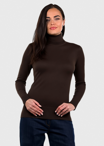 Perla brown women's turtleneck