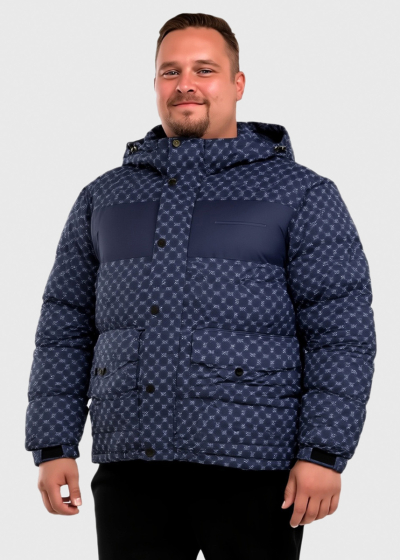 Alman dark blue jacket with print