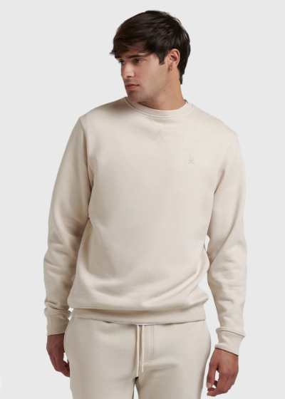 Aleko beige one color sweatshirt 