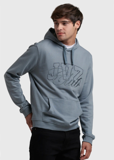 Aurel light blue hoodie with pockets