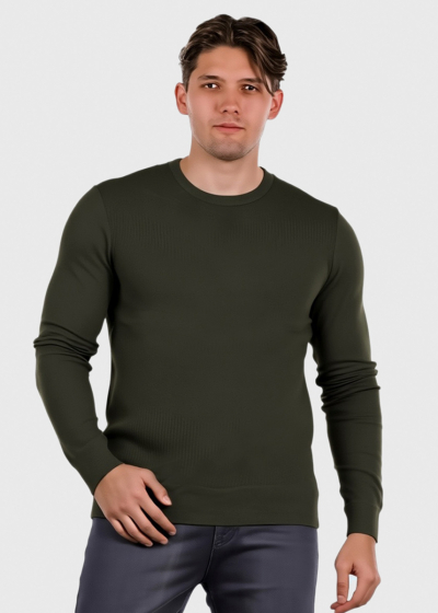 Aller khaki men's sweater