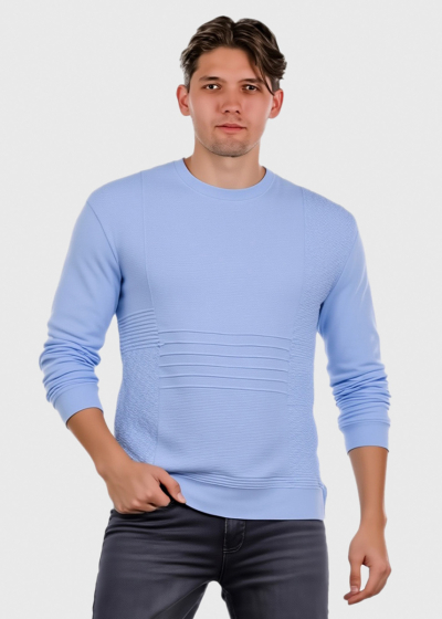Akif light blue men's sweater