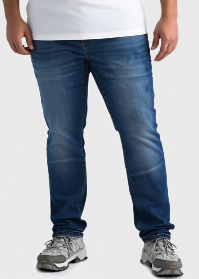 Adham Plus Size blue men's jeans