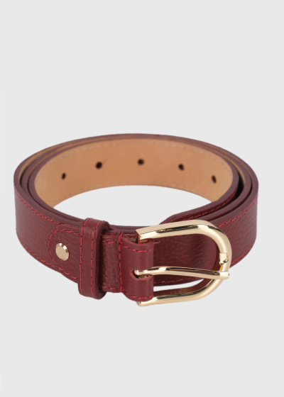 Zelda bordo leather belt