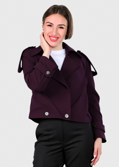 Vanessa purple short coat