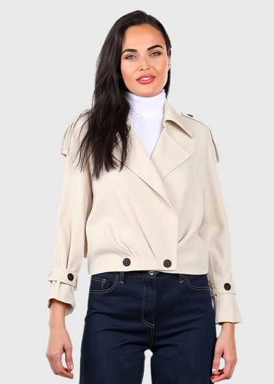 Vanessa beige short coat