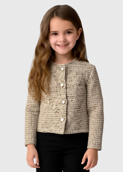 Taylor beige buttoned blazer