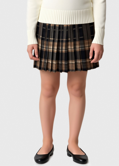 Sylvie checkered skirt