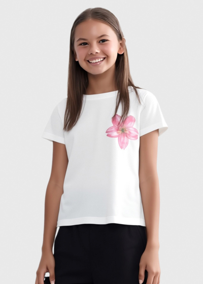 Sharon white printed t-shirt
