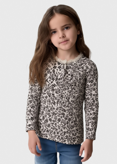 Selena floral printed blouse