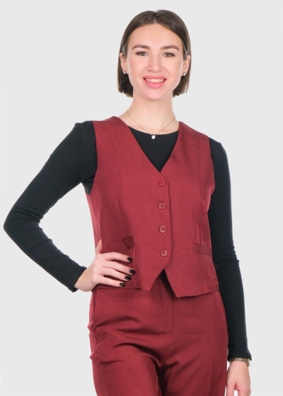 Ray red women's vest