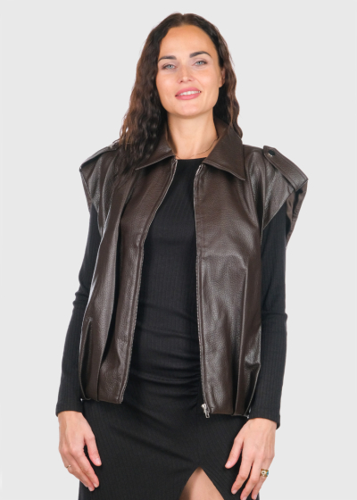 Patricia brūna sieviešu veste