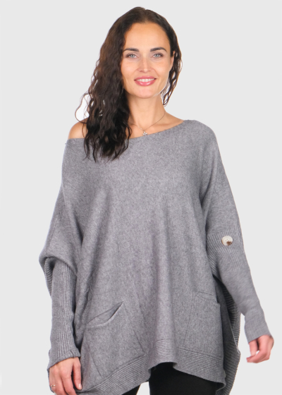 Arbella grey oversized sweater
