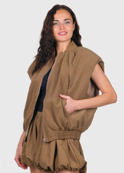 Tasha коричневая жилетка