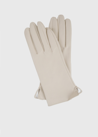 Nat beige women's gloves