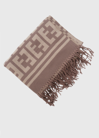 Morgana women's scarf with fridge detail