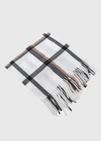 Colomba белый шарф в клетку