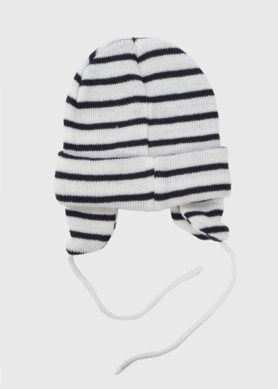 Sadie white striped hat