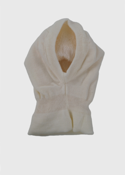 Sally white warm balaclava
