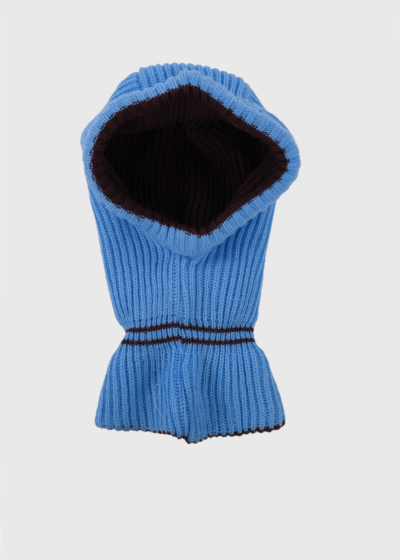 Nairi blue knitted balaclava