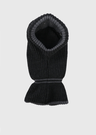 Nairi dark grey knitted balaclava