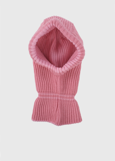 Nairi pink knitted balaclava