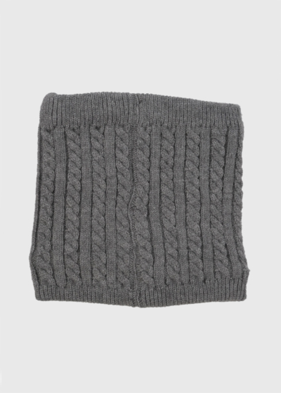 Madi grey knitted infinity scarf