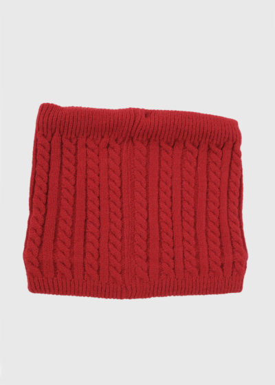 Madi sarkana adīta šalle 