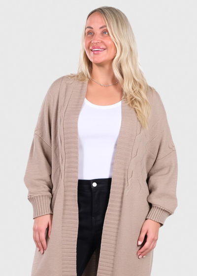 Audrie beige warm cardigan