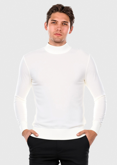 Eoghan white high neck turtleneck