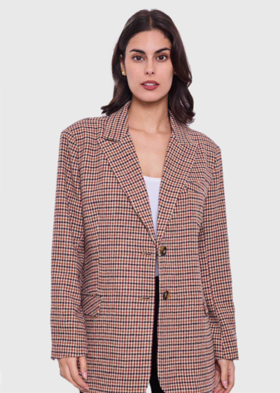 Emma checkered oversized blazer