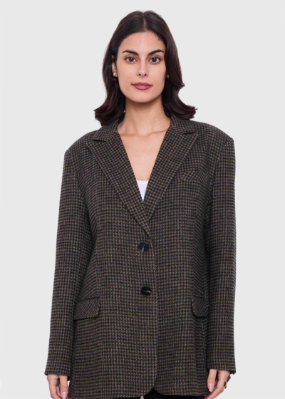 Emma checkered oversized blazer