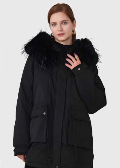 Esme black drawstring jacket