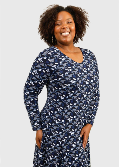 Camilla Plus Size short dress with print