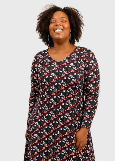 Camilla Plus Size short dress with print