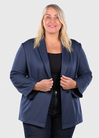 Gaby Plus Size dark blue women's blazer