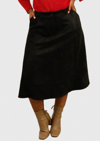 Gabrielle Plus Size black skirt