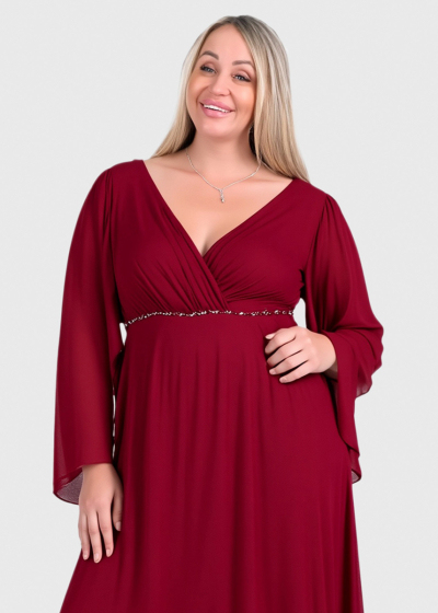 Grace Plus Size red evening dress