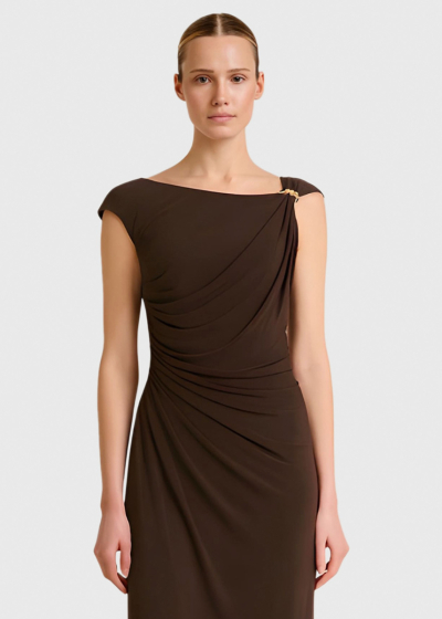 Ginny brown evening dress