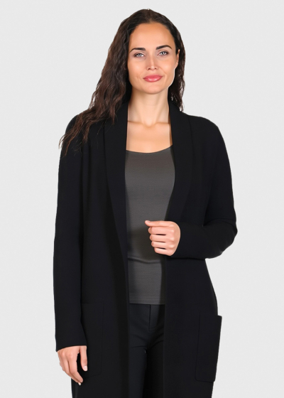 Ophelia black cardigan with pockets