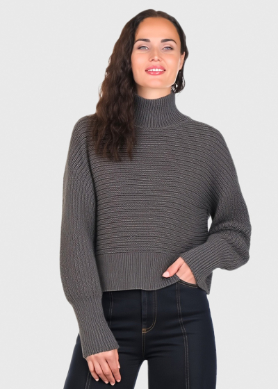 Scarlett grey high neck sweater