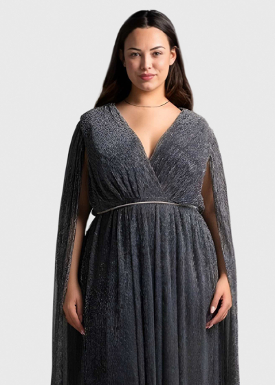 Carmilla Plus Size black evening dress