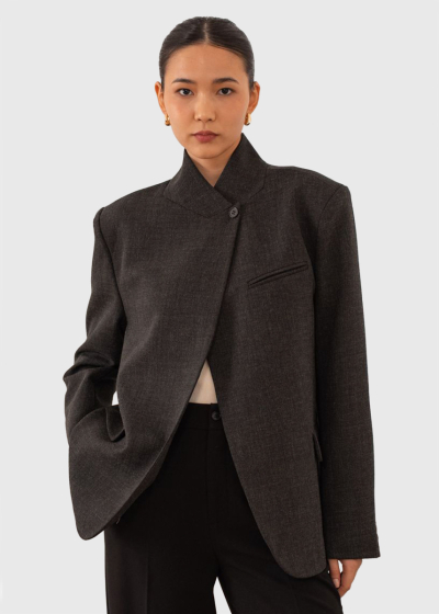Jade dark grey women's blazer