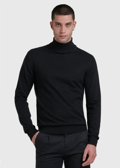 Morgan black men's turtleneck