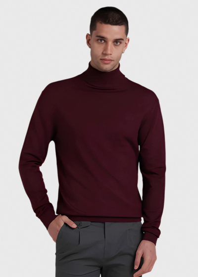 Morgan bordo men's turtleneck