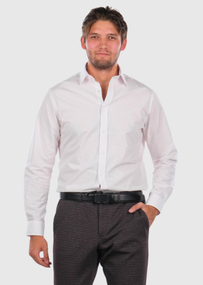 Slim Fit balts vīrie&scaron;u krekls