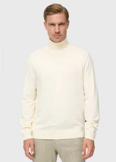 Marten white high neck turtleneck