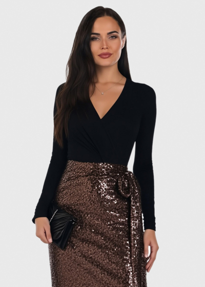 Jessica evening dress with sequins